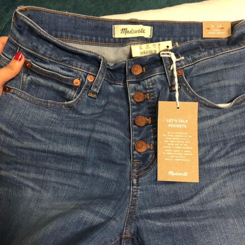 FINAL PRICE! Madewell Cali Demi Boot Jeans - Picture 5 of 8